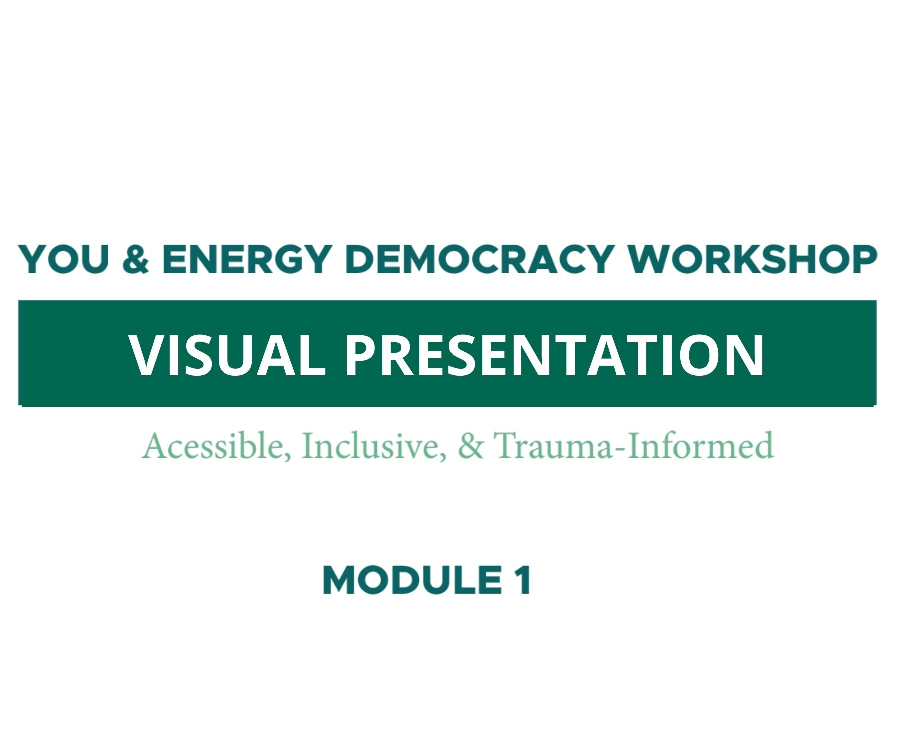 Module 1 - Visual Presentation